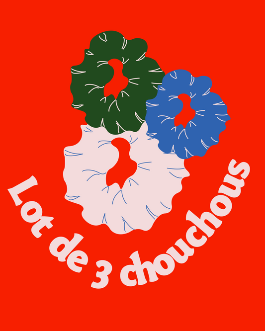 🎀 Lot de 3 chouchous personnalisés – La touche finale de votre coiffure