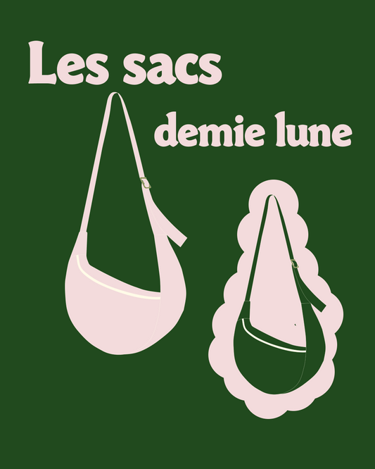 🌙 Sac demi-lune personnalisé – Compact, stylé, engagé